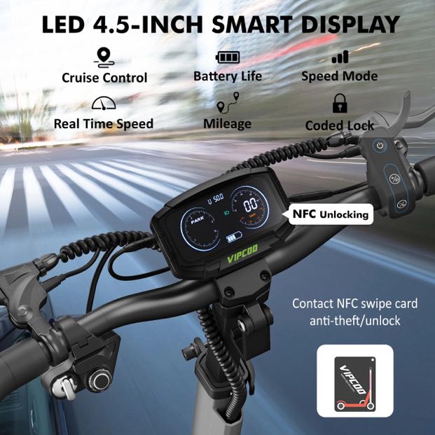 VIPCOO VS6 Pro 2400W Dual Motor Electric Scooter